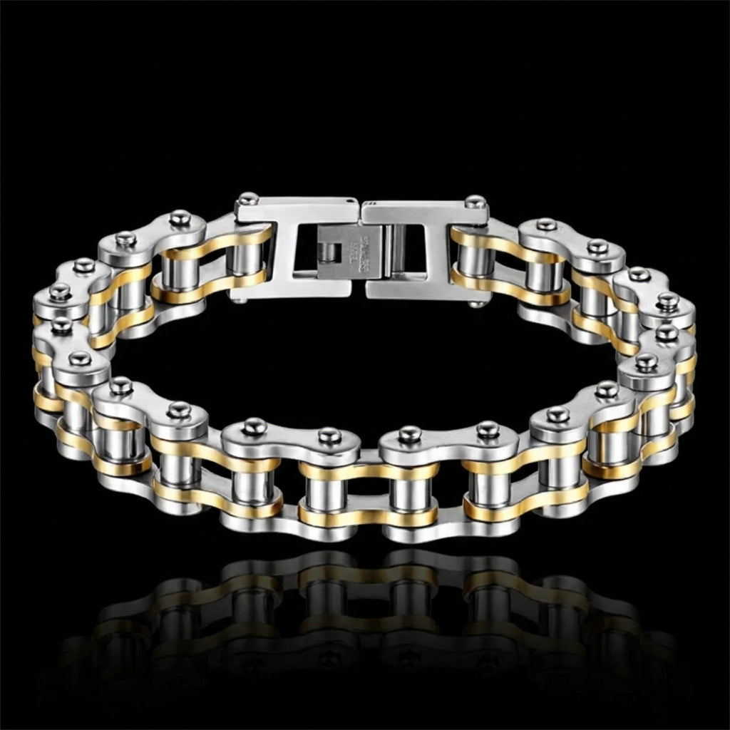 Bike Chain - Silver/Gold