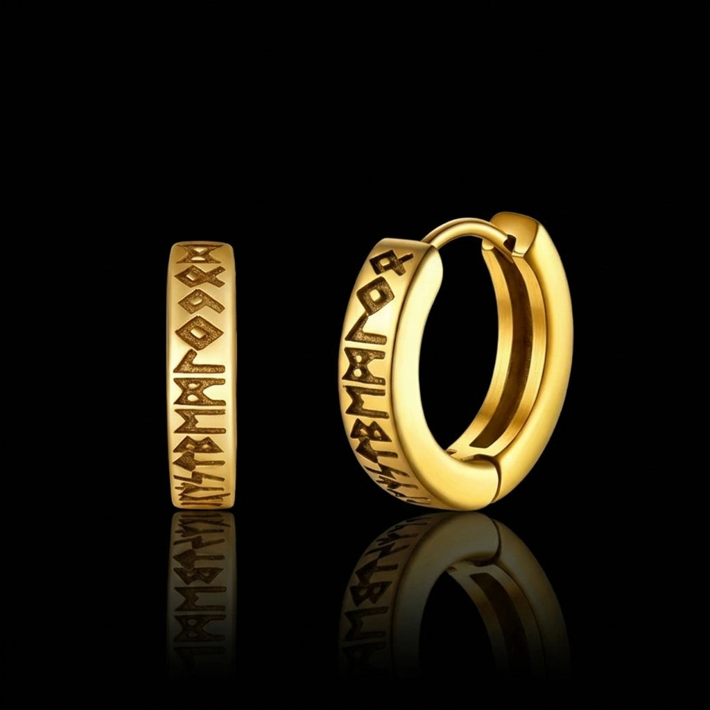 Rune Hoop - Gold